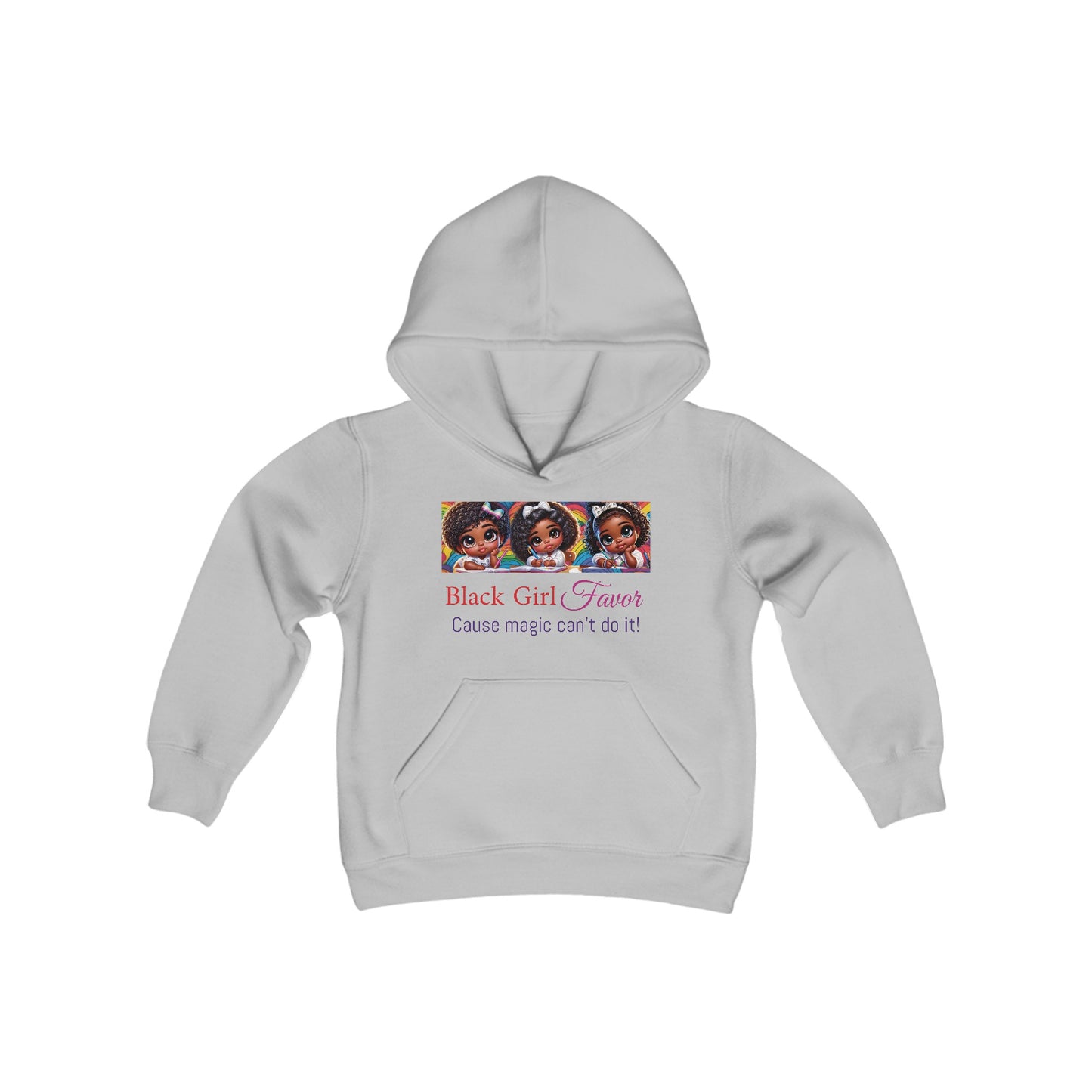 Black Girl Favor Youth Hooded Sweatshirt