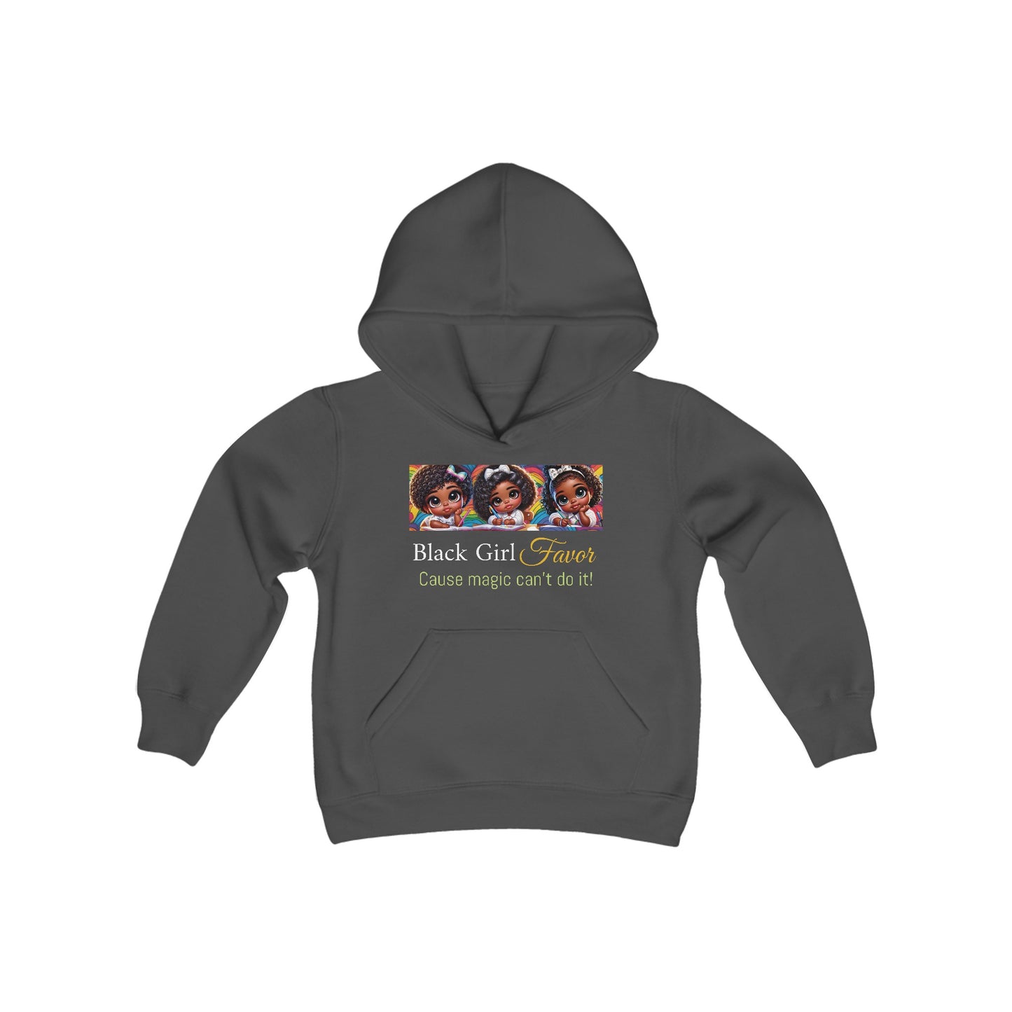 Black Girl Favor Youth Hooded Sweatshirt