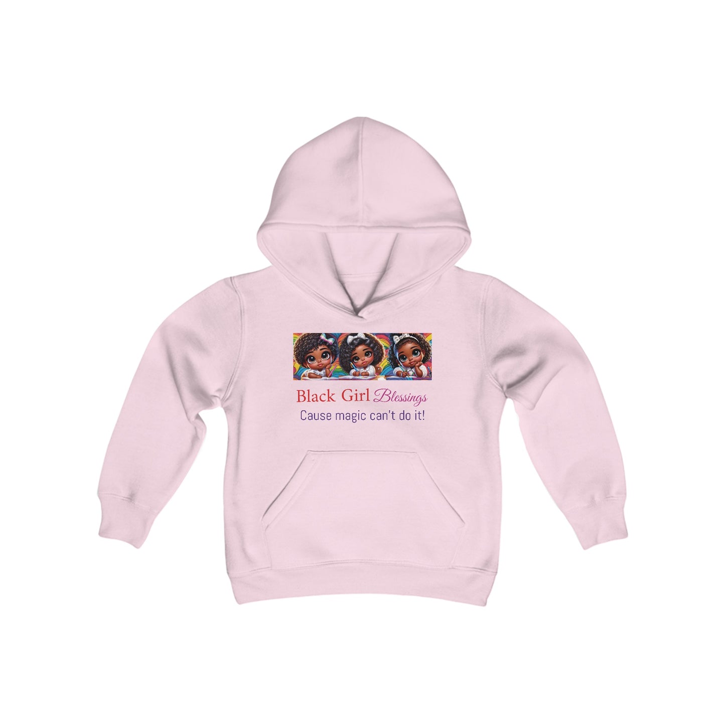 Black Girl Blessing Youth Hooded Sweatshirt