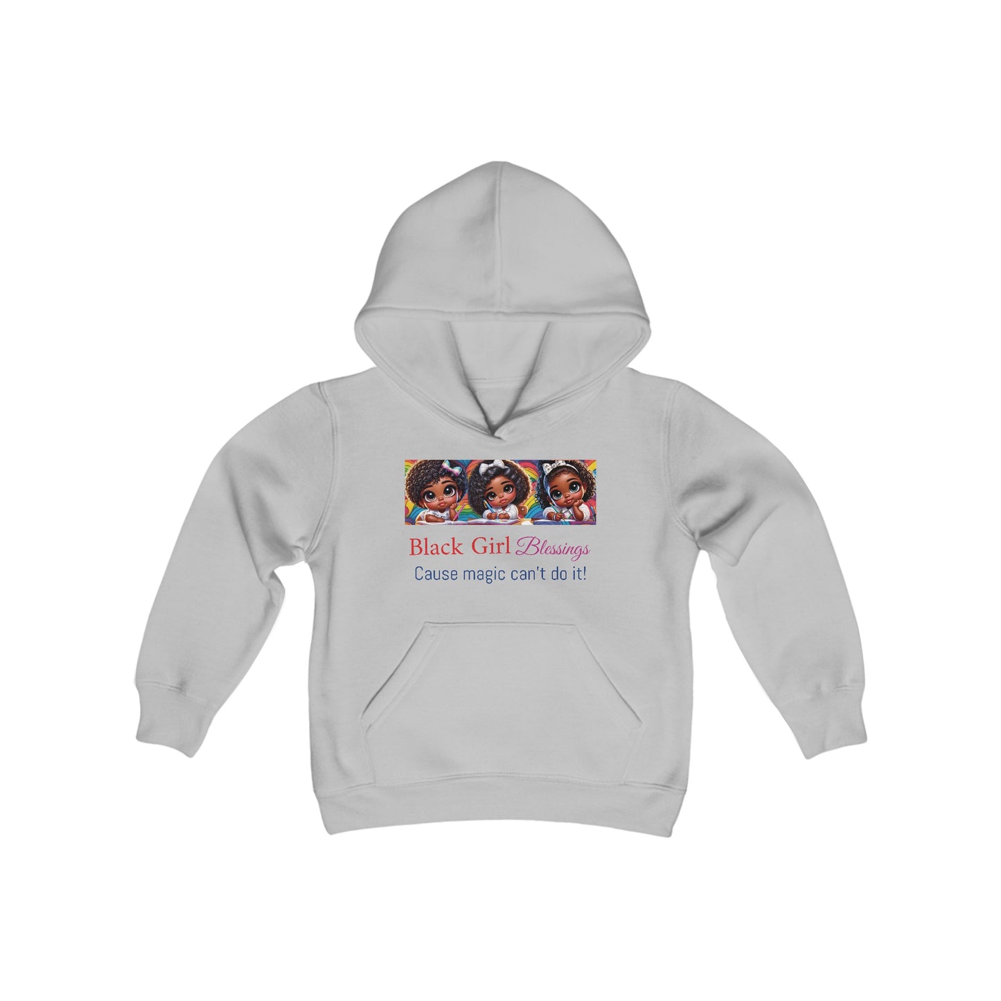 Black Girl Blessing Youth Hooded Sweatshirt