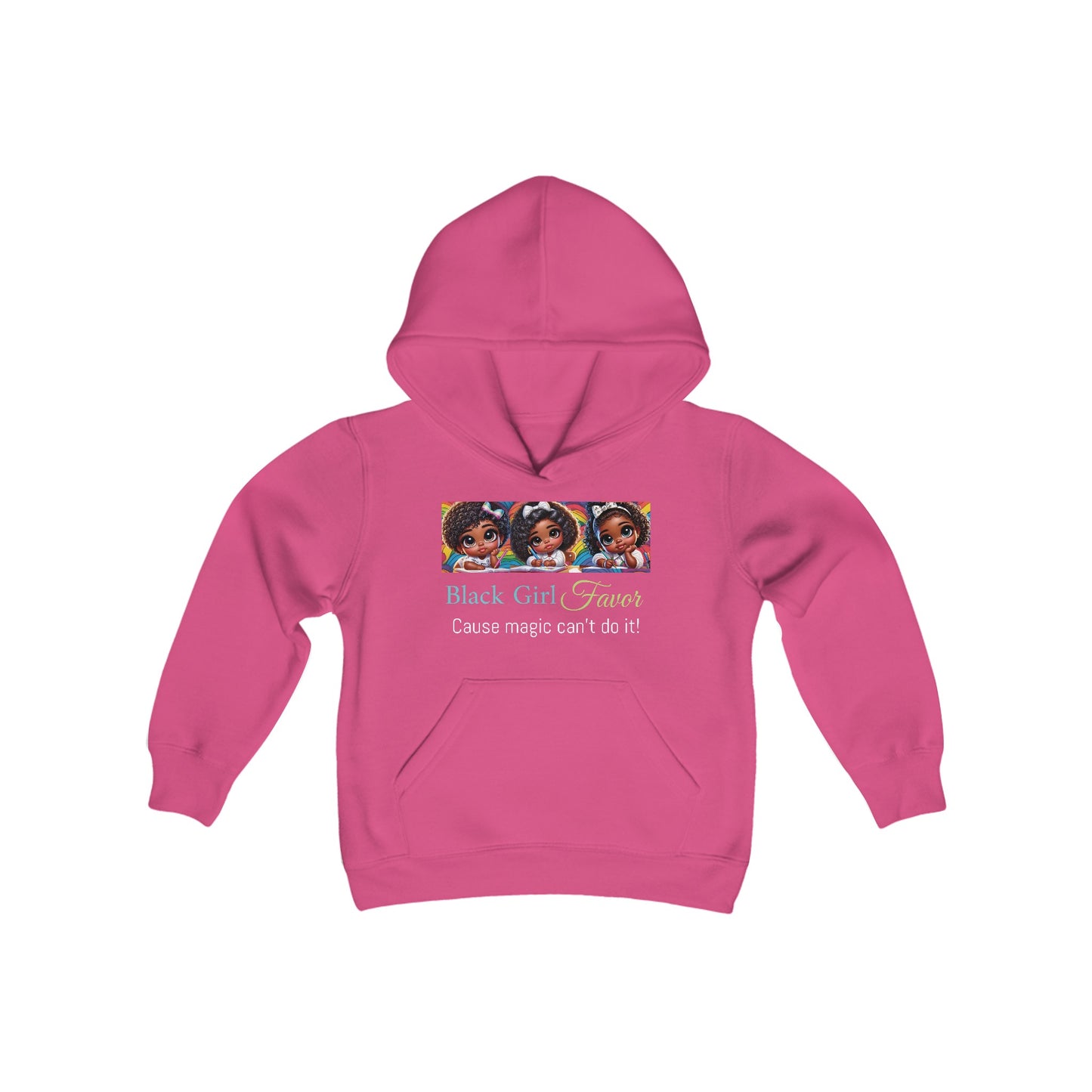 Black Girl Favor Youth Hooded Sweatshirt